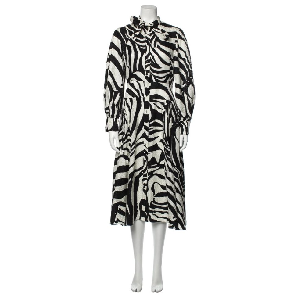 DIANE VON FURSTENBERG Printed Midi Length KALI Dress Size: XS fit Small As well